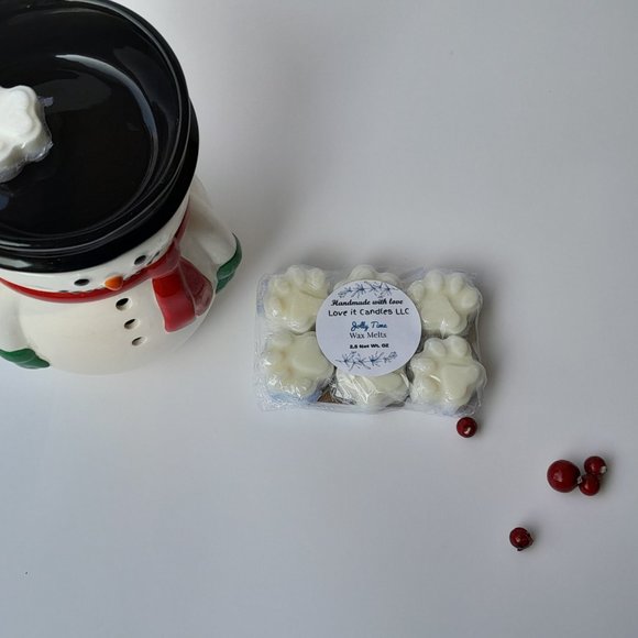 Winter Scented Soy Wax Melts Christmas Eve Heart Shape 2.5oz - Picture 6 of 6